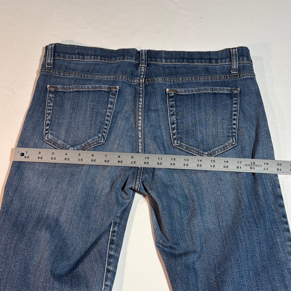 JCPenney Women's Slim Straight Leg Stretch Blue Jeans 32/14 - Picture 10 of 16